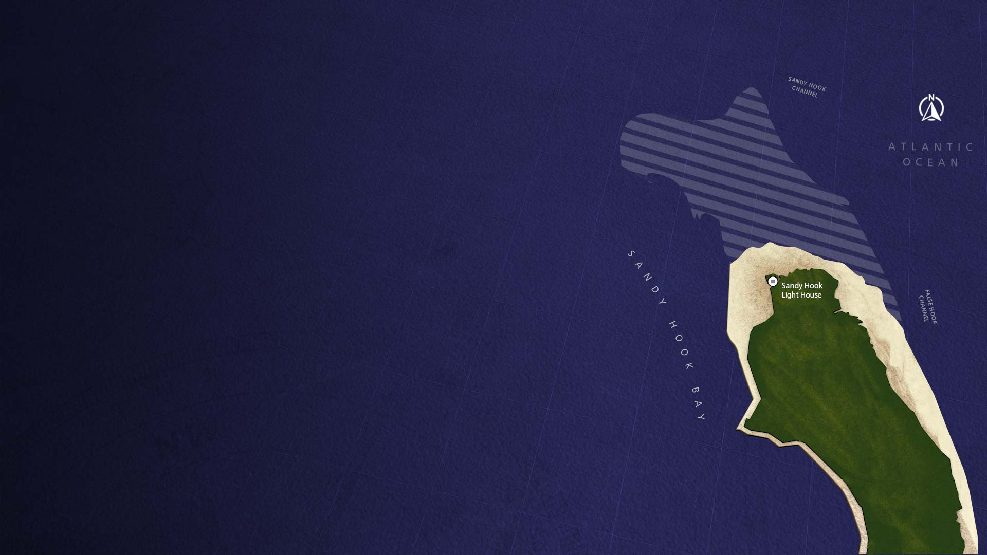 A 1760's era Sandy Hook map.