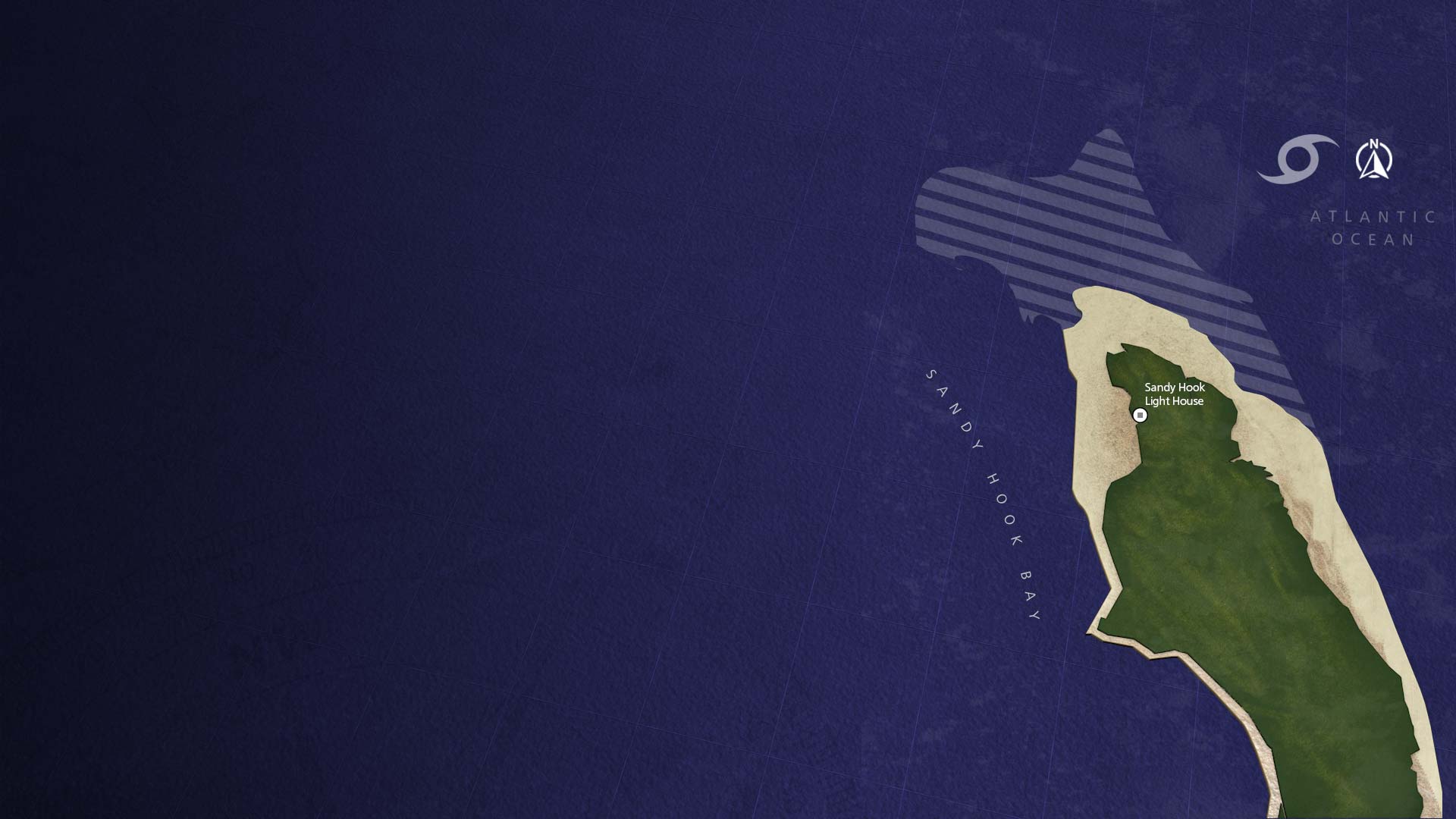 A 1820's era Sandy Hook map.