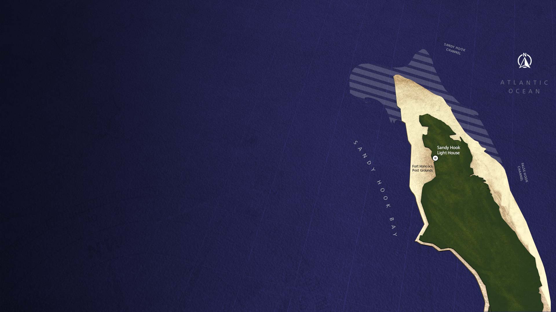 A 1890's era Sandy Hook map.