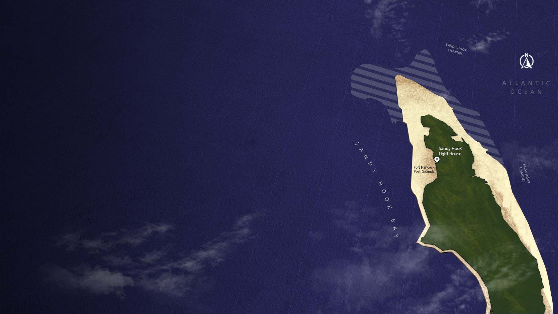 A 1900's era Sandy Hook map.