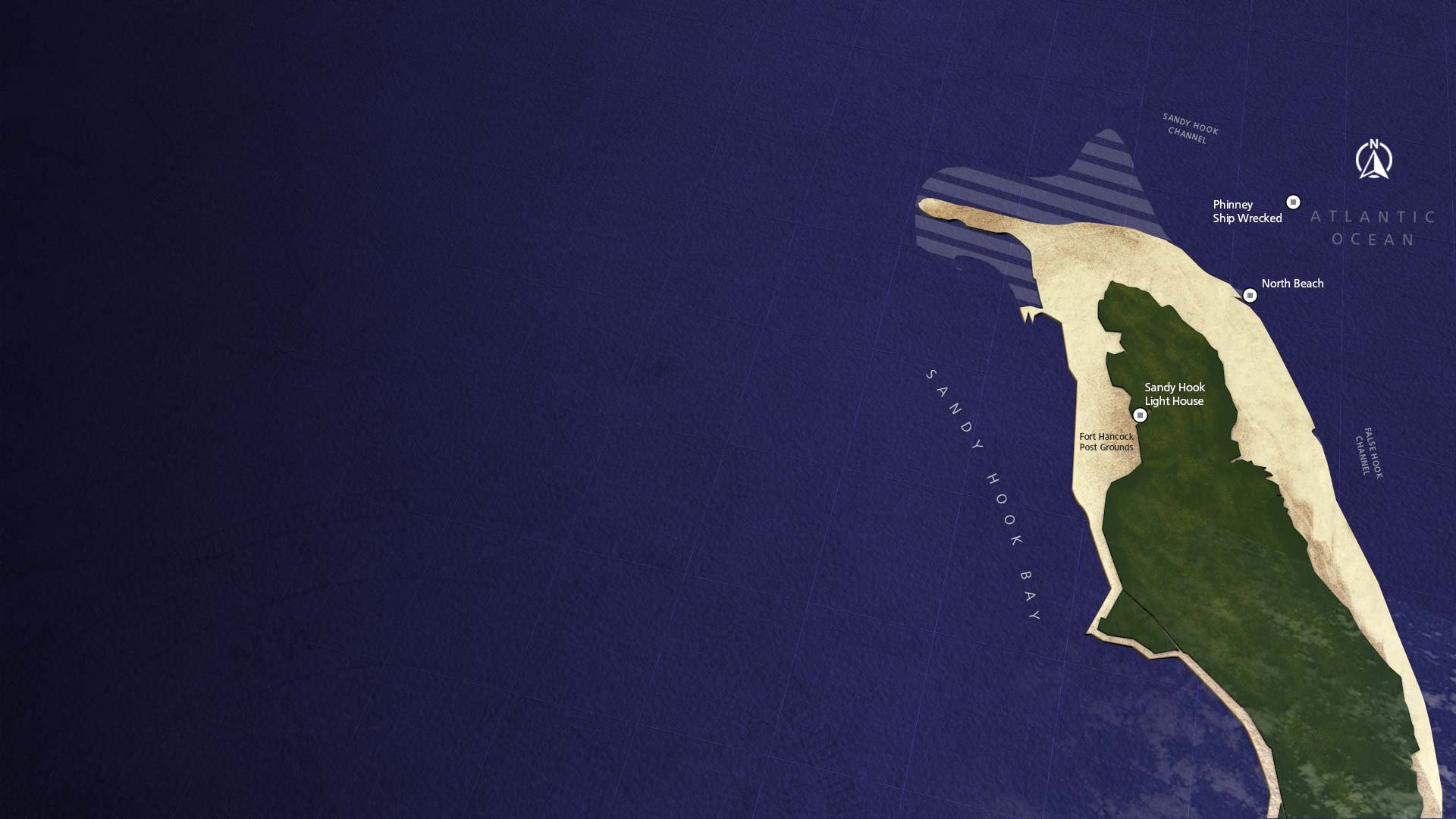 A 1900's era Sandy Hook map.