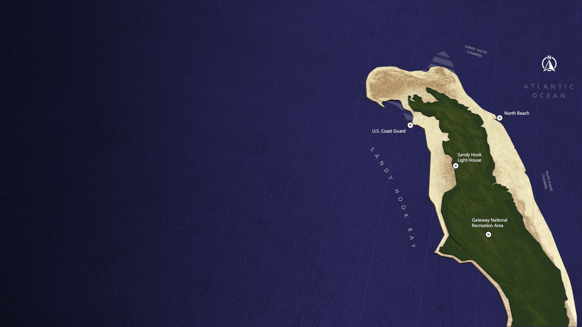 A 1990's era Sandy Hook map.